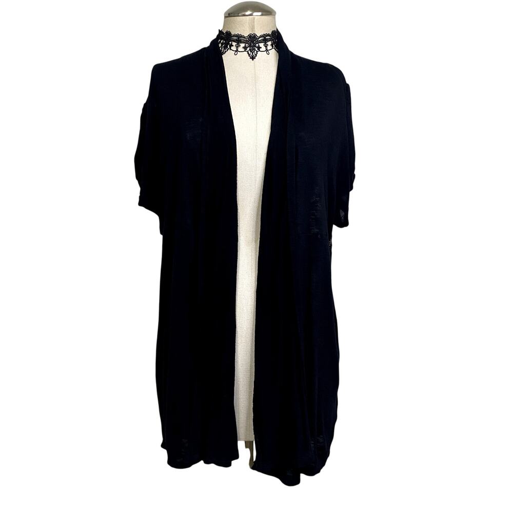 Candy Rain Vtg 90s Goth Whimsigoth Grunge Lace Open Front Cardigan Plus Size